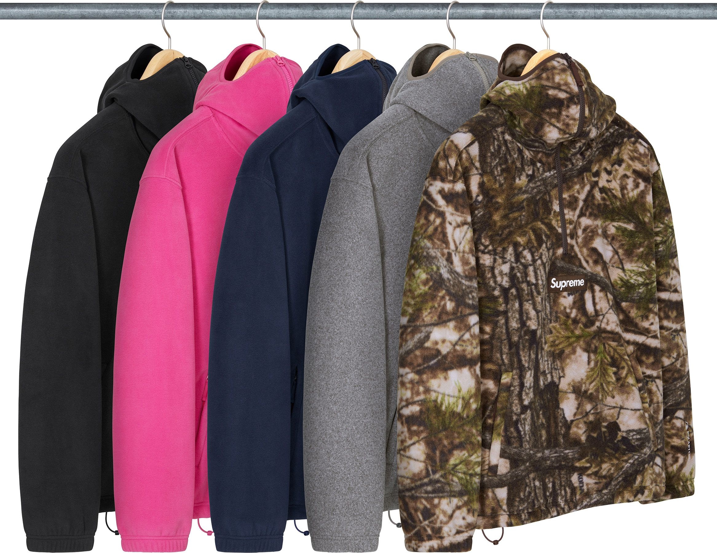 Polartec® Face Mask Half Zip Hooded Sweatshirt